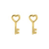 TOMEI Key Earrings, Yellow Gold 585