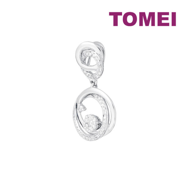 TOMEI Diamond Pendant, White Gold 750