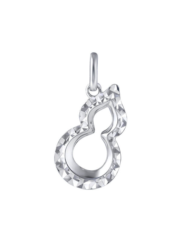 TOMEI Mini Gourd Pendant, White Gold 375