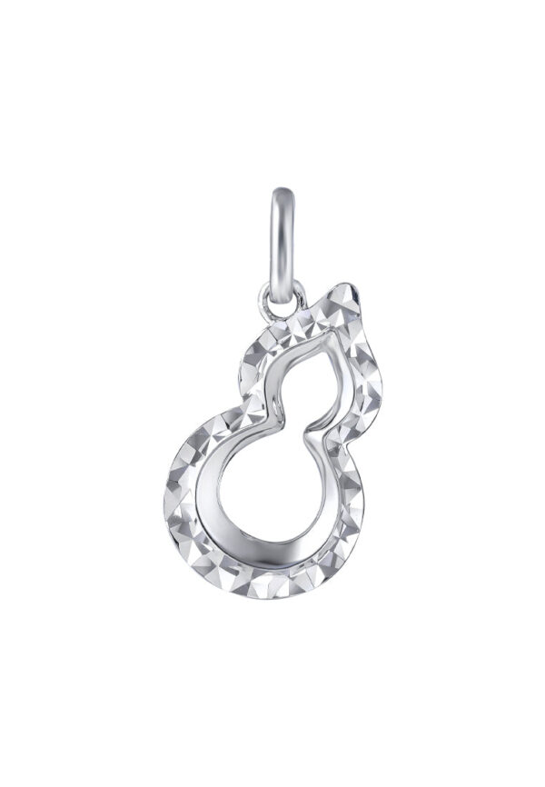TOMEI Mini Gourd Pendant, White Gold 375
