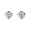 TOMEI Lovely Heart Earrings, White Gold 750