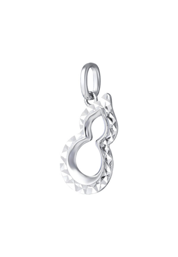 TOMEI Mini Gourd Pendant, White Gold 375