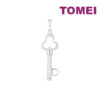 TOMEI Key Diamond Pendant, White Gold 750