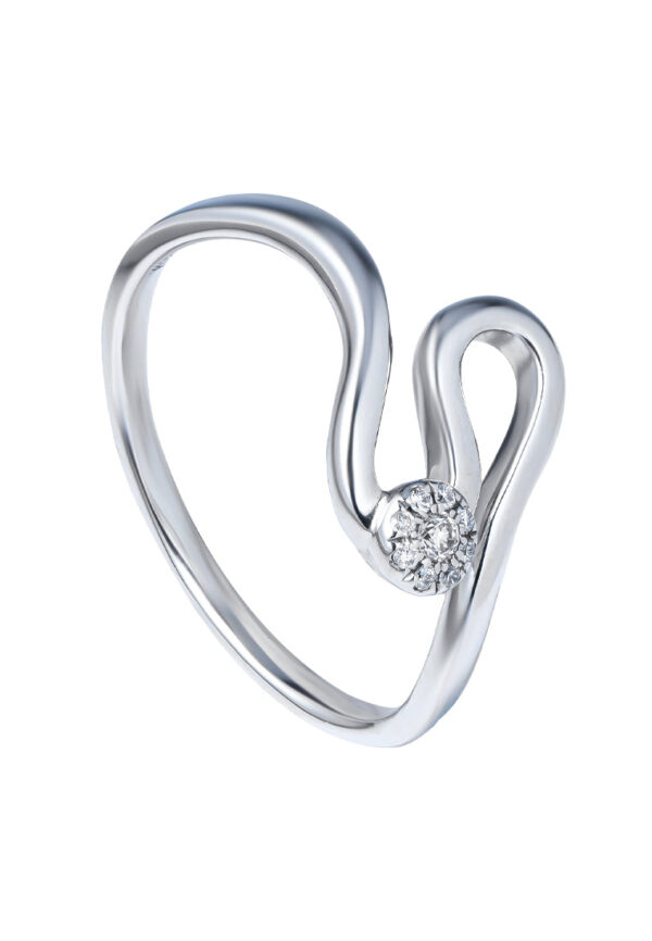 TOMEI Diamond Ring, White Gold 375