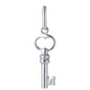 TOMEI Key Pendant, White Gold 375