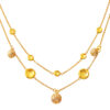 TOMEI Lusso Italia 2-Rows Ball Necklace, Yellow Gold 916