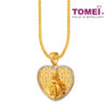 TOMEI Blooming From Heart Pendant, Yellow Gold 916