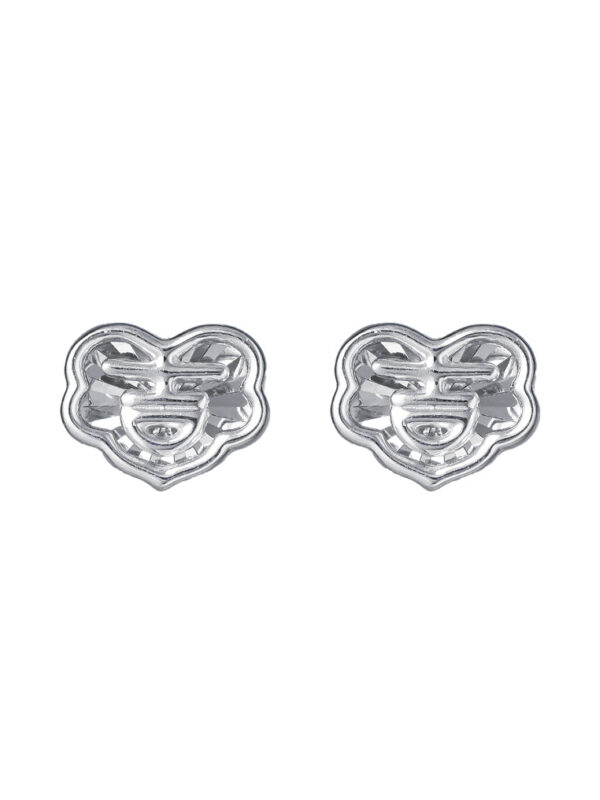 TOMEI Auspicious Cloud Earrings, White Gold 750