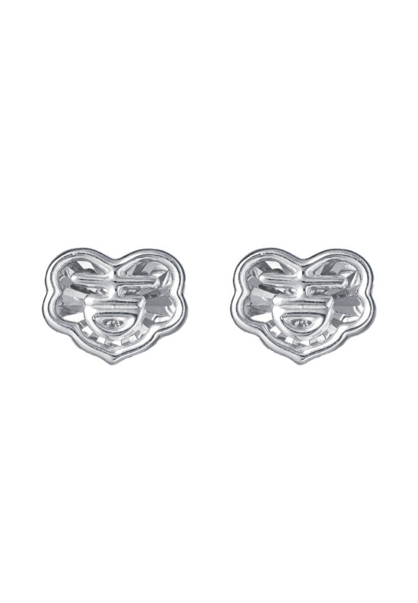 TOMEI Auspicious Cloud Earrings, White Gold 750