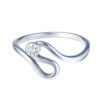 TOMEI Diamond Ring, White Gold 375