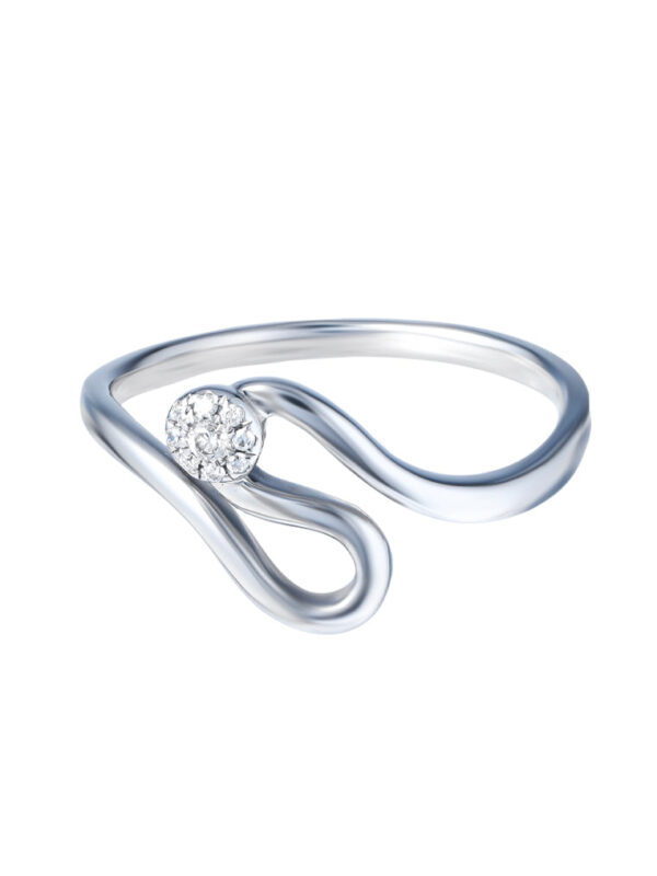 TOMEI Diamond Ring, White Gold 375