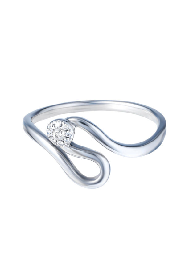 TOMEI Diamond Ring, White Gold 375