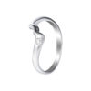 TOMEI Abstract Motifs Diamond Ring, White Gold 375