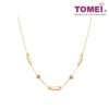 TOMEI Lusso Italia Laser Ball With Pin Necklace, Yellow Gold 916