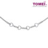 TOMEI Love Diamond Bracelet, White Gold 750
