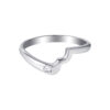 TOMEI Abstract Motifs Diamond Ring, White Gold 375