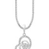 TOMEI Art Of Love Diamond Pendant Set, White Gold 585