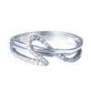 TOMEI Diamond Ring, White Gold 375