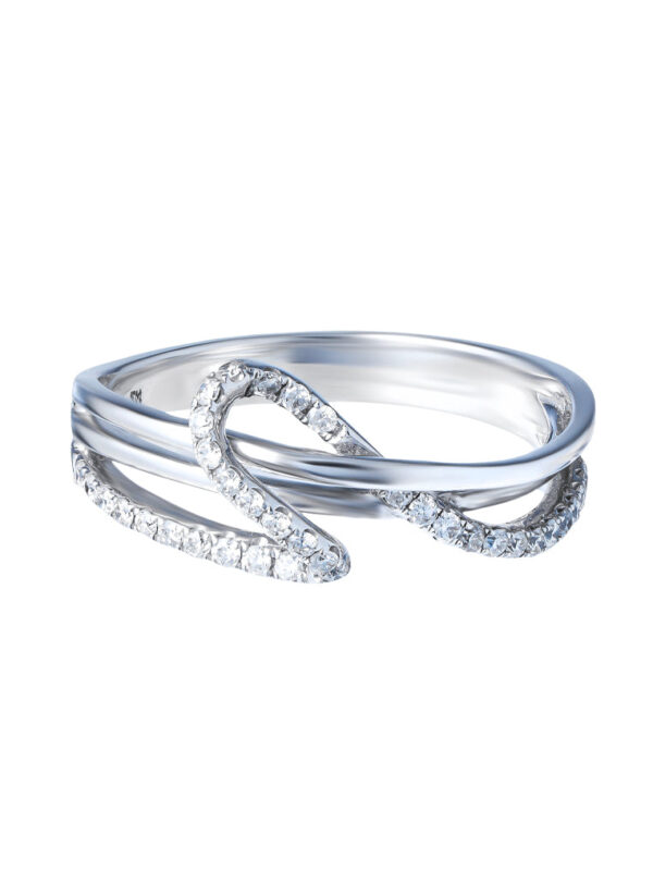 TOMEI Diamond Ring, White Gold 375