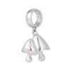 TOMEI Charm of Mini Mushroom Duo | Tomei White Gold 585 (14K) (P5887)