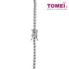 TOMEI Love Diamond Bracelet, White Gold 750