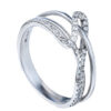 TOMEI Diamond Ring, White Gold 375