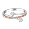 TOMEI Beyond Brilliance Diamond Ring, White+Rose Gold 585 (R4950WR)
