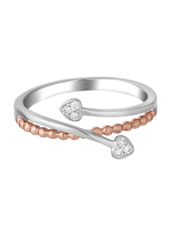TOMEI Beyond Brilliance Diamond Ring, White+Rose Gold 585 (R4950WR)