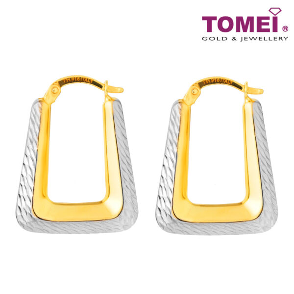 TOMEI Lusso Italia Earrings, Yellow Gold 916 (IQ-X1E210785-2C) (3.79g)