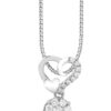TOMEI Little Heart Collection, Diamond Pendant Set, White Gold 585
