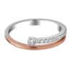 TOMEI Beyond Brilliance Diamond Ring, White+Rose Gold 585 (R4945WR)