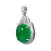 TOMEI Jade Pendant, White Gold 750