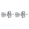 TOMEI Mini Lucky Coin Earrings, White Gold 750