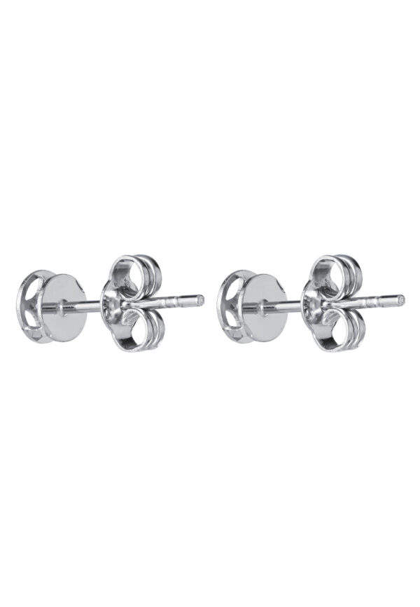 TOMEI Mini Lucky Coin Earrings, White Gold 750