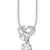 TOMEI Little Heart Collection, Diamond Pendant Set, White Gold 585