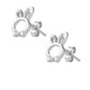 TOMEI Cutie Rabbit Earrings, White Gold 750