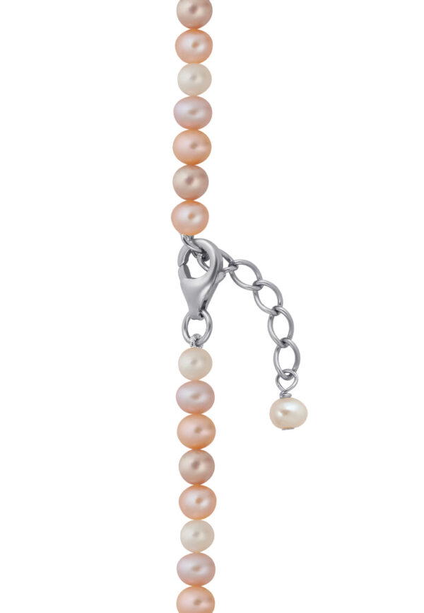 TOMEI Pearlfect Love Single Strand Necklace I Natural Mixed Pink