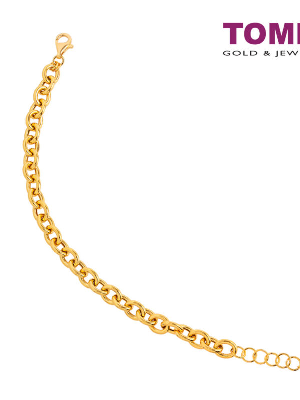 TOMEI Link Chain Bracelet , Yellow Gold 916 (BB2630-1C) (11.16g)