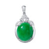 TOMEI Jade Pendant, White Gold 750