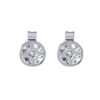 TOMEI Mini Lucky Coin Earrings, White Gold 750
