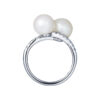 TOMEI Pearl Ring, White Gold 585