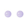 TOMEI Classic Round Jade Earrings, White Gold 750