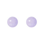 TOMEI Classic Round Jade Earrings, White Gold 750