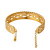 TOMEI Link Chain in Twisted Parallel Bangle, Yellow Gold 916