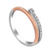 TOMEI Beyond Brilliance Diamond Ring, White+Rose Gold 585 (R4945WR)