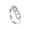 TOMEI Musical Instrument Diamond Ring, White Gold 375