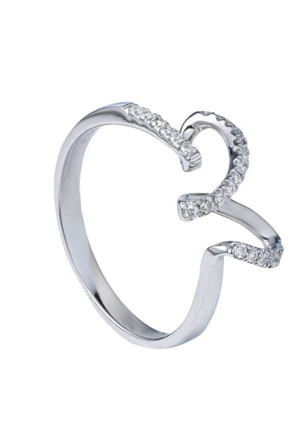 TOMEI Diamond Ring, White Gold 375