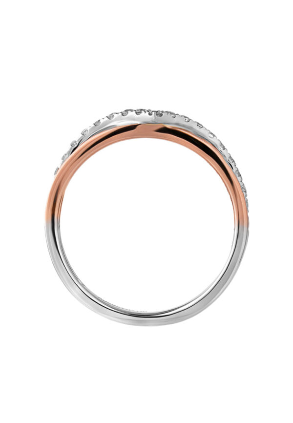 TOMEI Beyond Brilliance Diamond Ring, White+Rose Gold 585 (R4901WR)