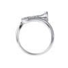 TOMEI Musical Instrument Diamond Ring, White Gold 375