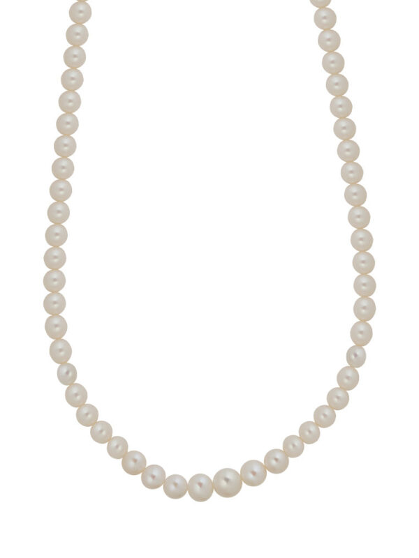 TOMEI Pearlfect Love Single Strand Necklace I White
